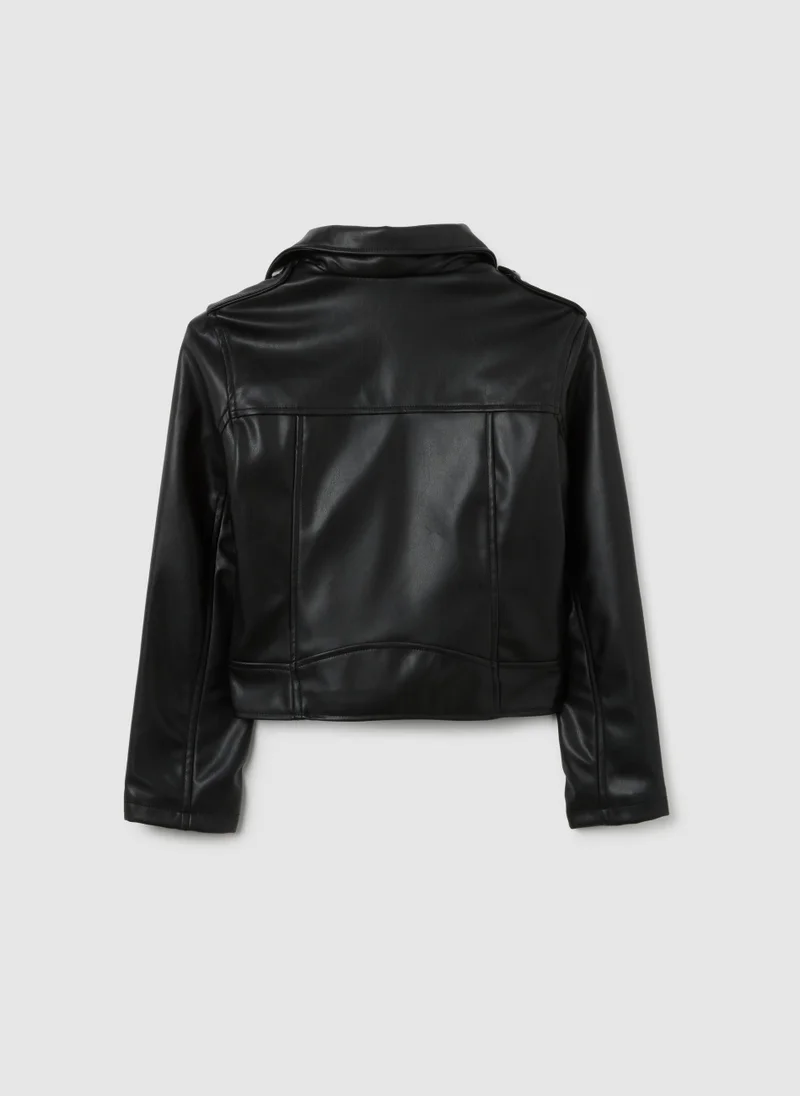 Ovs OVS Girl'S Slim Fit Black Jacket